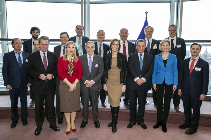 Els representants de les empreses familiars europees a Brussel·les.